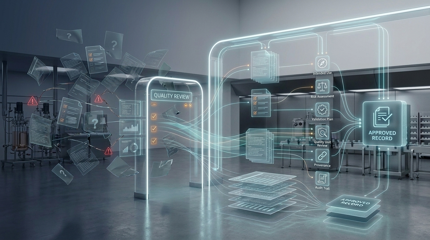 Missing governance is the root cause when AI-generated GxP documents bypass Quality Unit review.